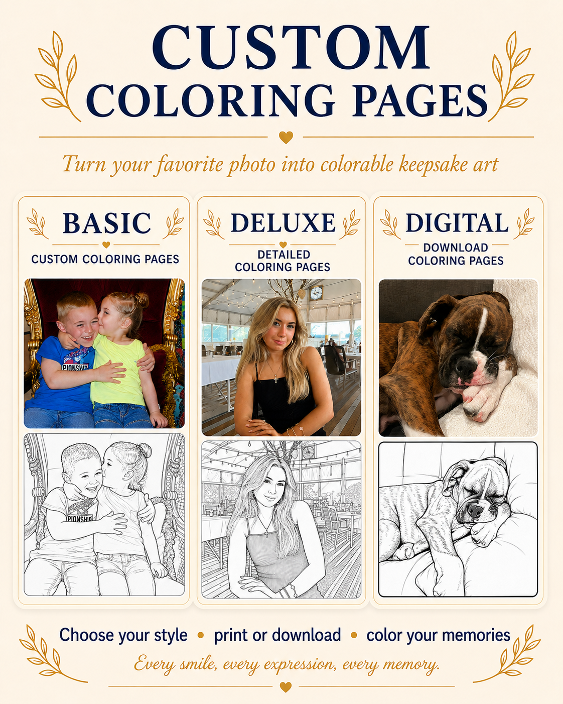 Custom Coloring Pages