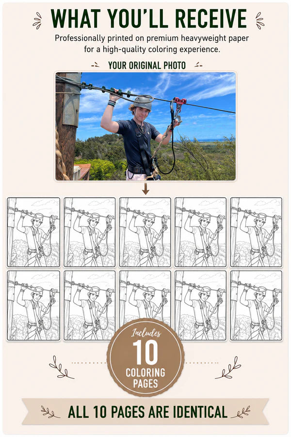 Digital Download Custom Coloring Pages