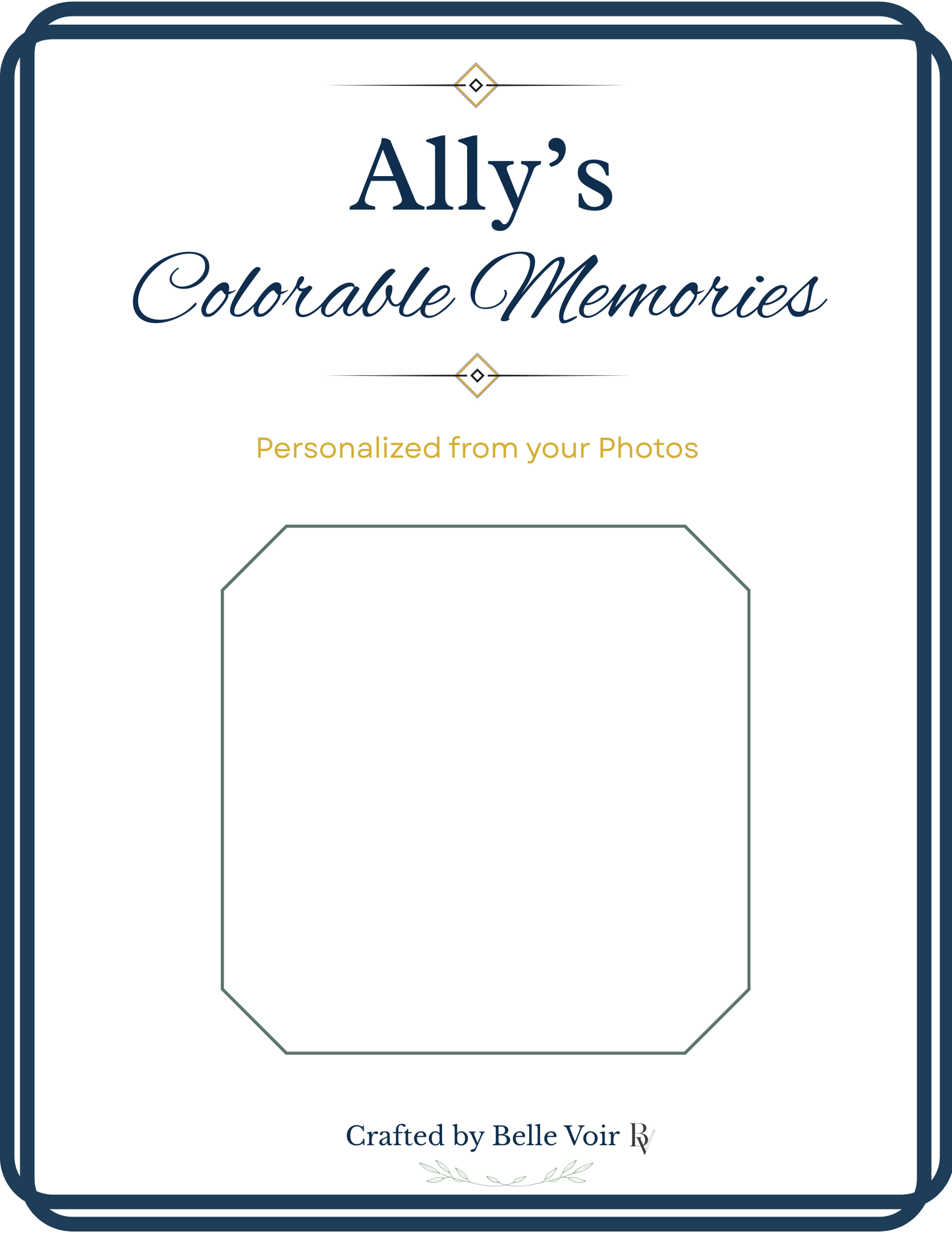 Custom Basic Simple Coloring Book
