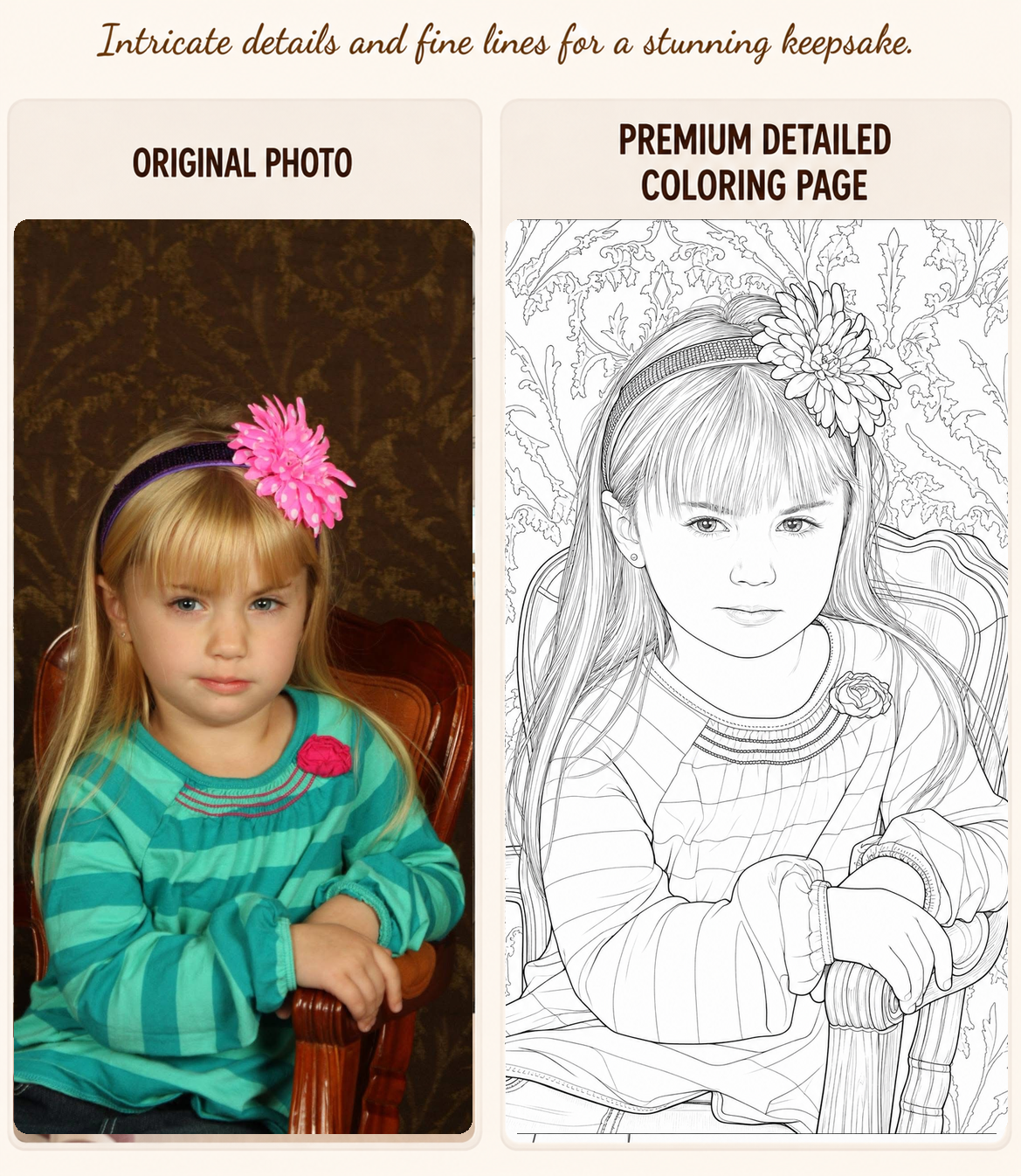 Deluxe Detailed Custom Coloring Pages