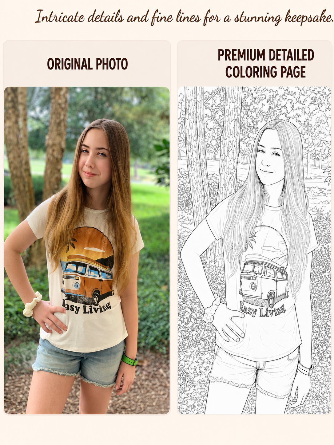 Deluxe Detailed Custom Coloring Pages