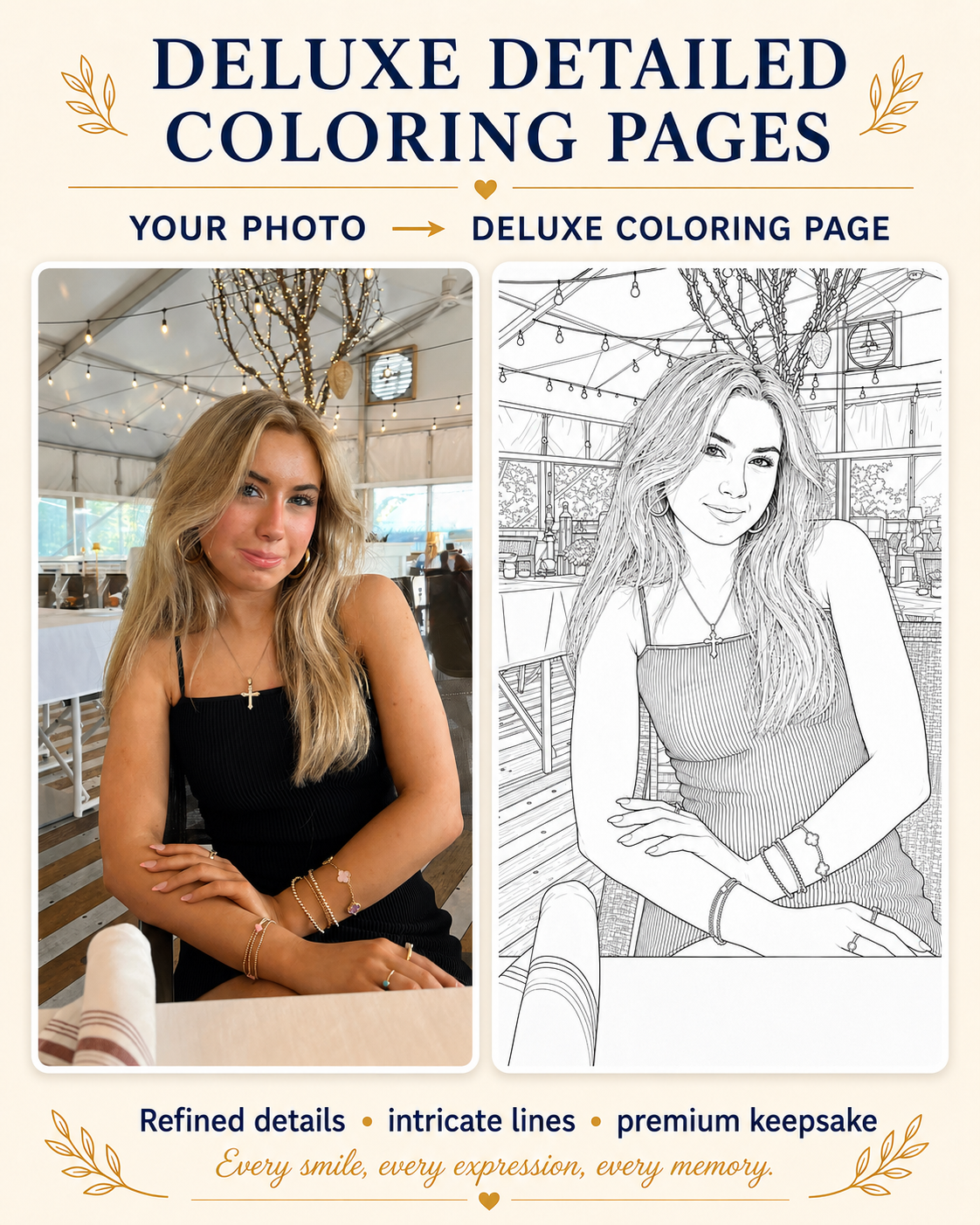 Deluxe Detailed Custom Coloring Pages