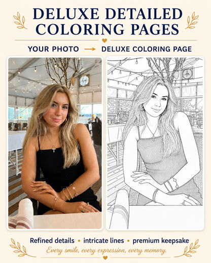 Deluxe Detailed Custom Coloring Pages