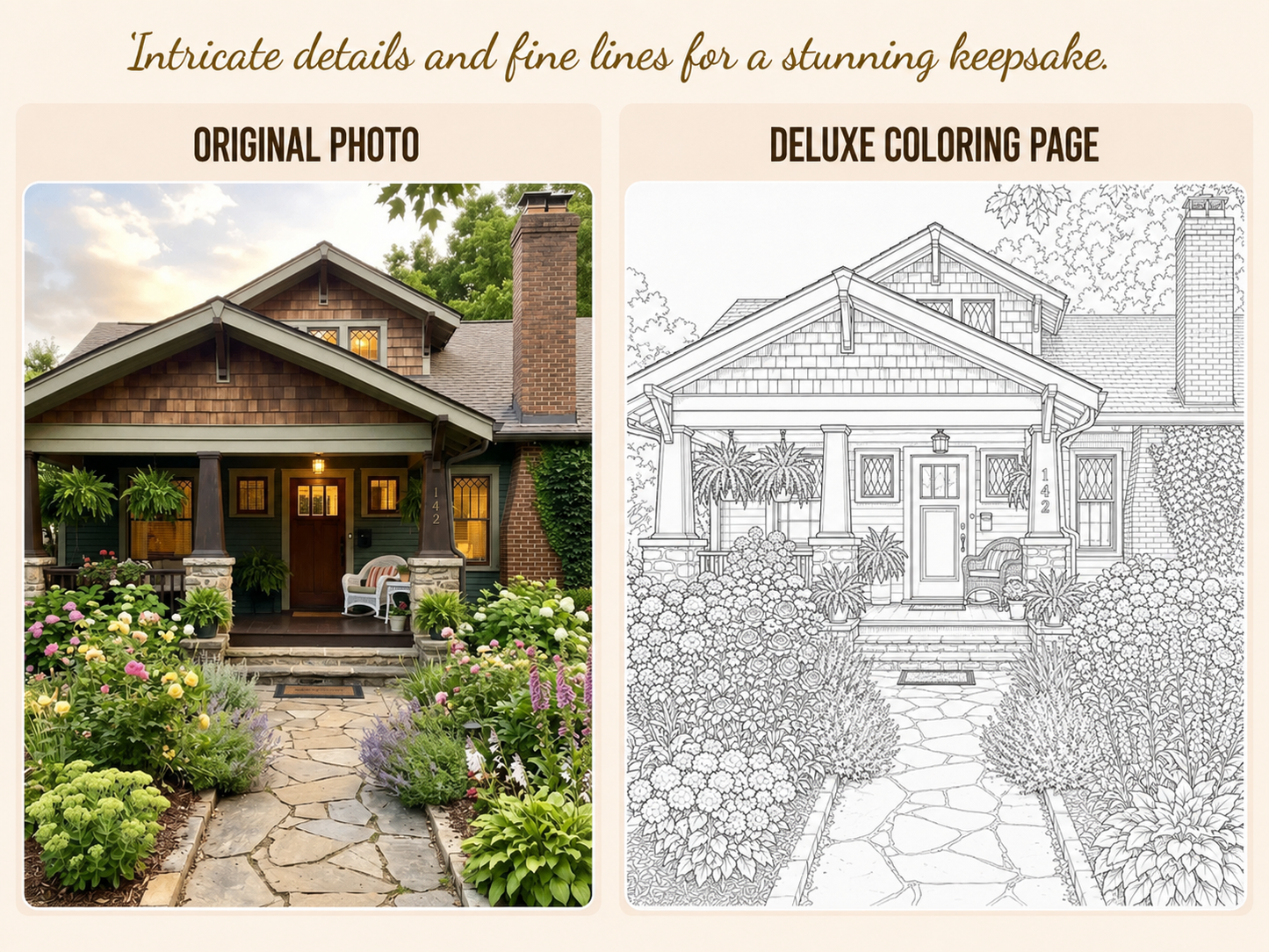 Deluxe Detailed Custom Coloring Pages